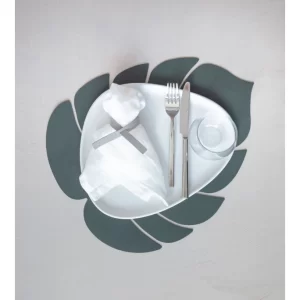 Am billigsten 😉 Lind DNA Monstera Leaf Nupo Tischset – 4er Set – 4er Set – Größe L: 42×35 Cm – Dark Green 😀 8